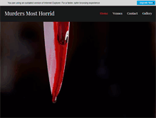 Tablet Screenshot of murder-mystery-weekends.com